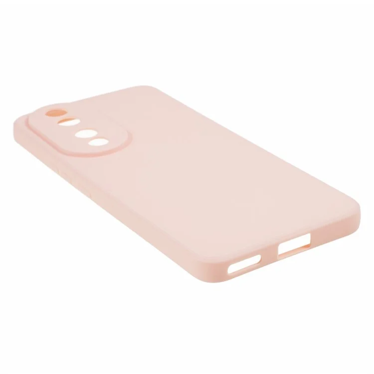 Precise Cutout Phone Case for Honor 90 , Straight Edge Shock-absorbing TPU Protective Cover - Pink