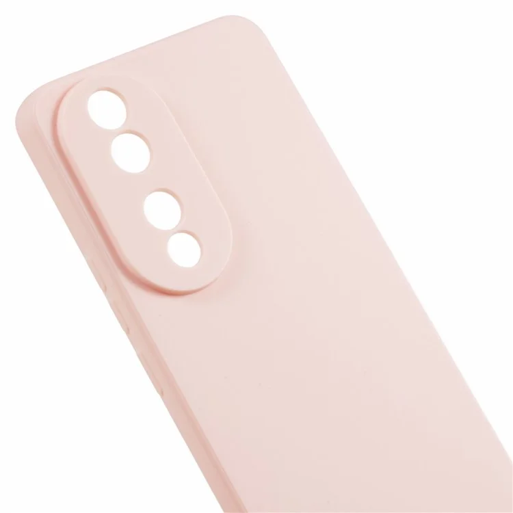 Precise Cutout Phone Case for Honor 90 , Straight Edge Shock-absorbing TPU Protective Cover - Pink
