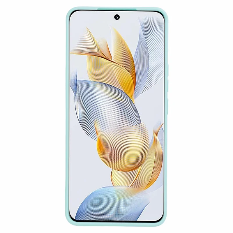 Präzise ausgeschnittenes Handyhülle für Honor 90, stoßabsorbierendes TPU-Schutzcover mit gerader Kante - Hellgrün