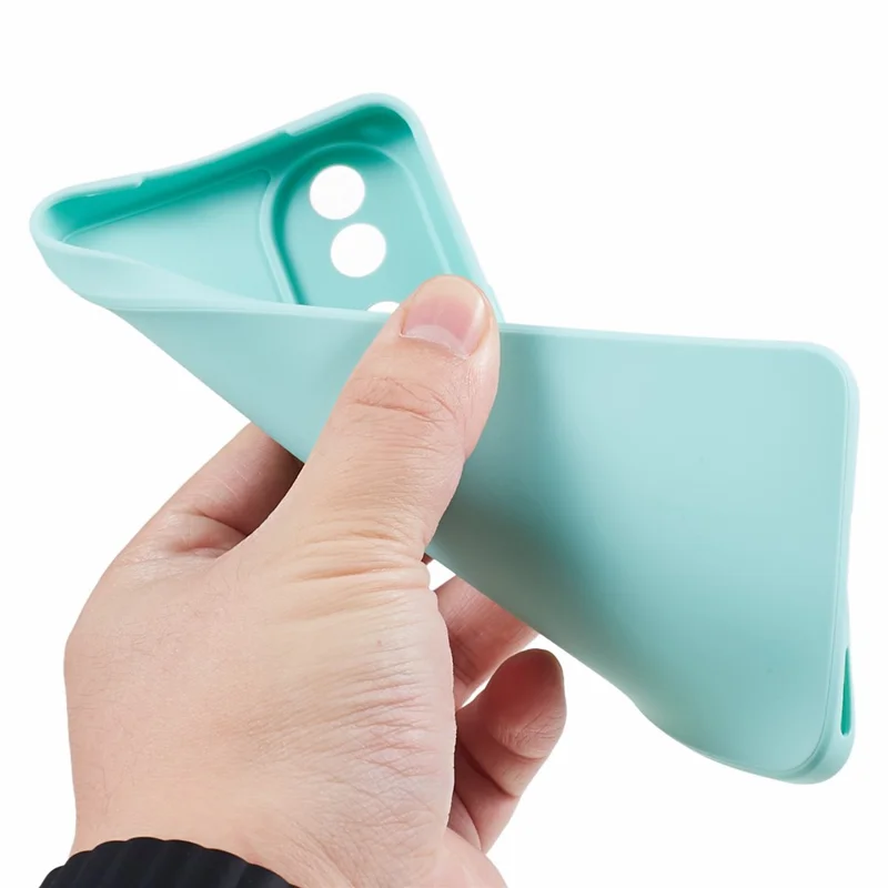 Präzise ausgeschnittenes Handyhülle für Honor 90, stoßabsorbierendes TPU-Schutzcover mit gerader Kante - Hellgrün