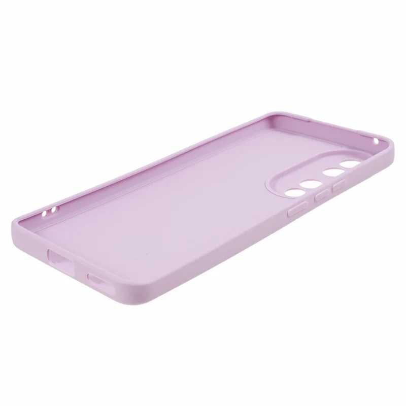 Precise Cutout Phone Case for Honor 90 Pro , Drop Protection Straight Edge Soft TPU Cover - Purple