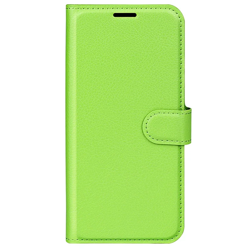 Para Nokia G42 Funda de Cartera de Piel con Textura de Litchi, Cubierta Protectora de Piel de PU Resistente a los Arañazos - Verde
