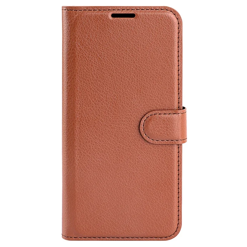 For Nokia G42 Litchi Texture Phone Stand Cover PU Leather Wallet Anti-scratch Case - Brown