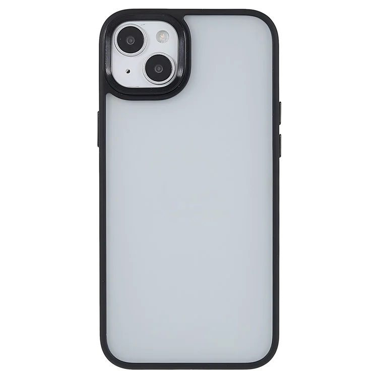 FULEXIN For iPhone 15 TPU+Acrylic Phone Case Skin-touch Scratch Resistant Cover - Black