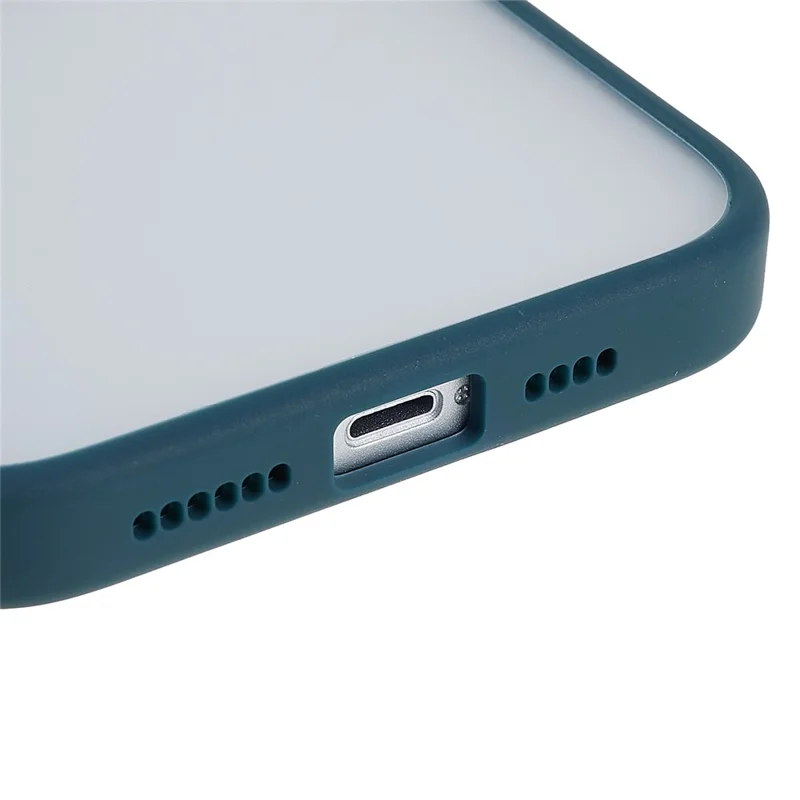 FULEXIN For iPhone 15 TPU+Acrylic Phone Case Skin-touch Scratch Resistant Cover - Dark Green