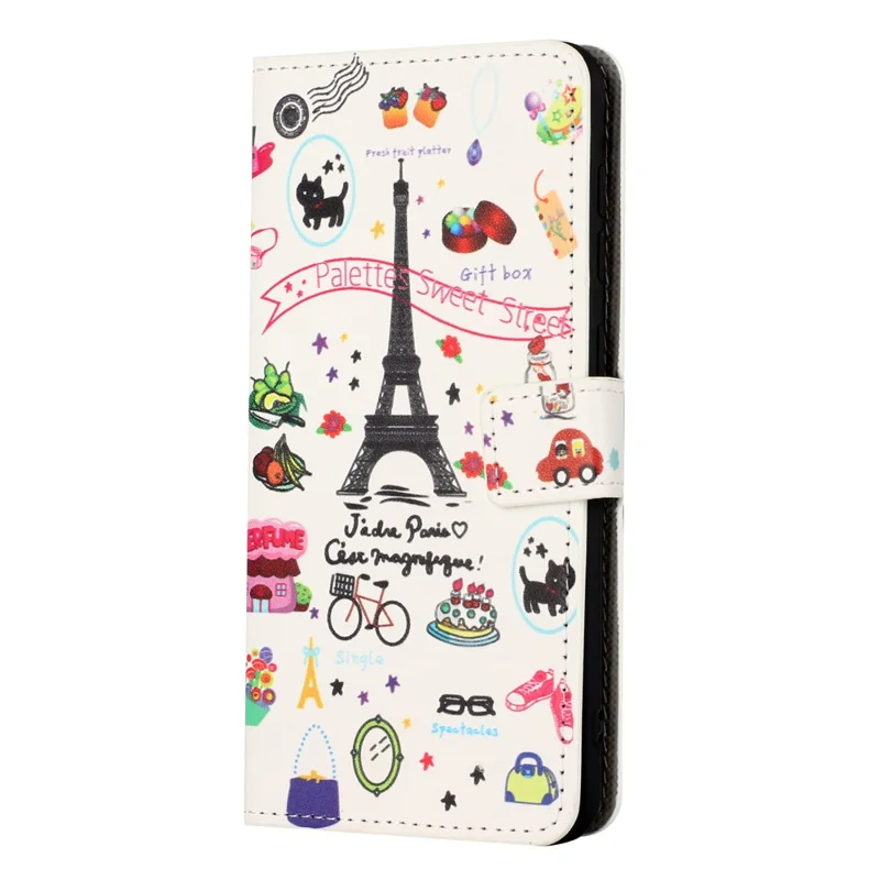 For Nokia C12 4G / C12 Pro / C12 Plus Pattern Printing Phone Leather Case Stand Wallet Cover - Iron Tower