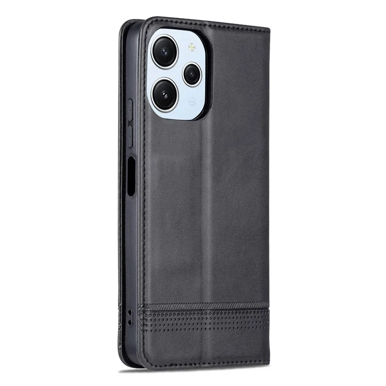 AZNS Para Xiaomi Redmi 12 4G Soporte de Soporte Funda Telefónica  Funda de Billetera de Cuero PU Magnética Carcasa de Teléfono - Negro
