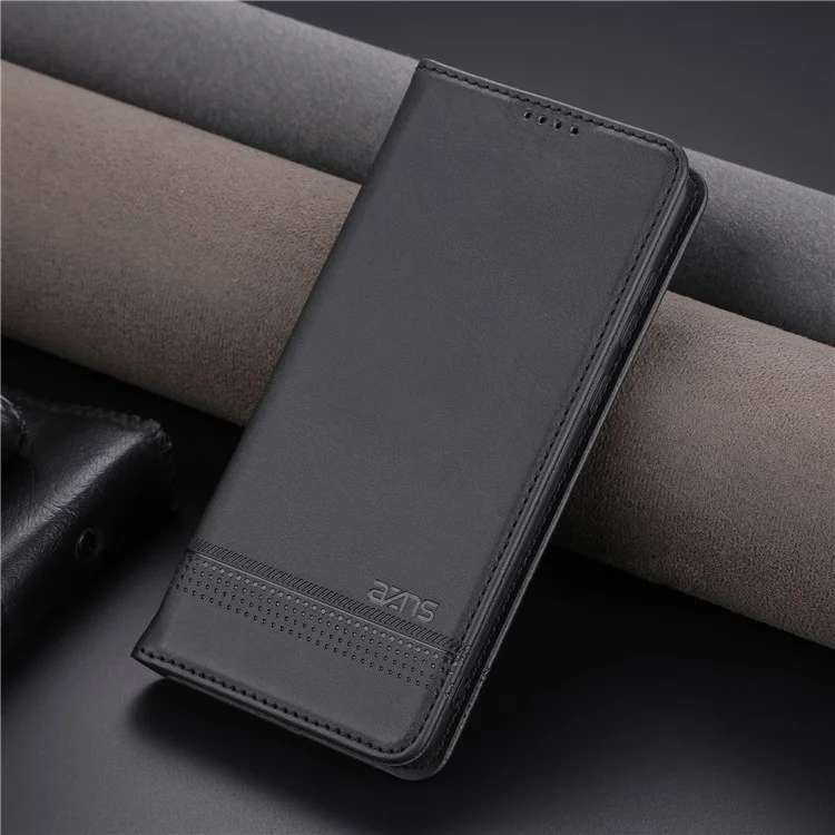 AZNS Para Xiaomi Redmi 12 4G Soporte de Soporte Funda Telefónica  Funda de Billetera de Cuero PU Magnética Carcasa de Teléfono - Negro