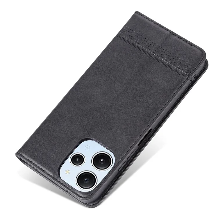 AZNS Para Xiaomi Redmi 12 4G Soporte de Soporte Funda Telefónica  Funda de Billetera de Cuero PU Magnética Carcasa de Teléfono - Negro