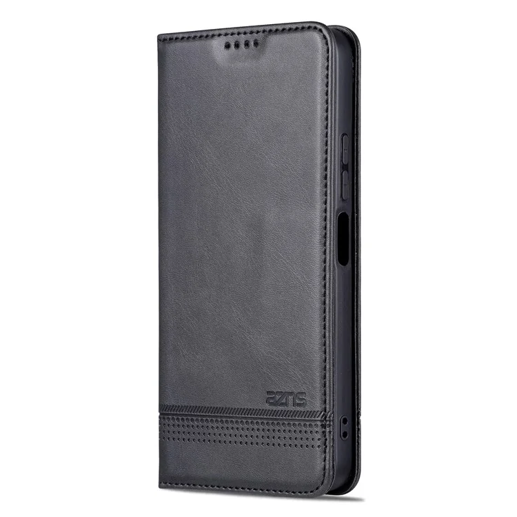 AZNS Para Xiaomi Redmi 12 4G Soporte de Soporte Funda Telefónica  Funda de Billetera de Cuero PU Magnética Carcasa de Teléfono - Negro