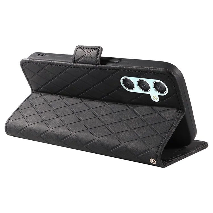 Pour Samsung Galaxy A25 5G (Global) (161,0 x 76,5 x 8,3 mm) Splicing PU Leather Phone Case - Noir