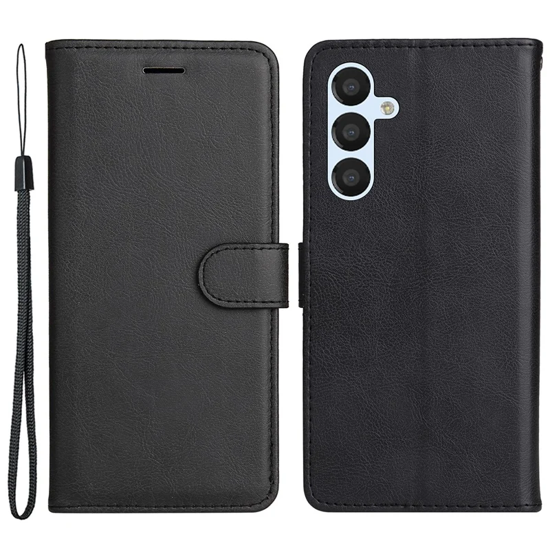 KT Leather Series-2 For Samsung Galaxy S23 FE Wallet Stand Phone Shell PU Leather Phone Cover Magnetic Phone Shell - Negro