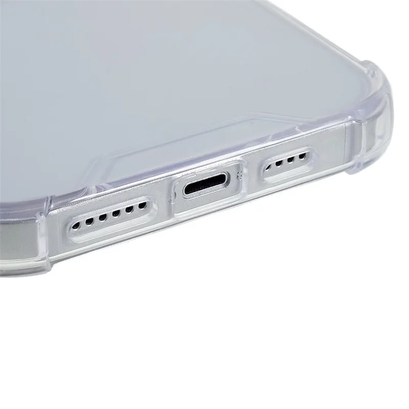 FULEXIN Für iPhone 15 Transparentes Acryl + TPU Handy-Schutzhülle, stoßfeste Rückabdeckung