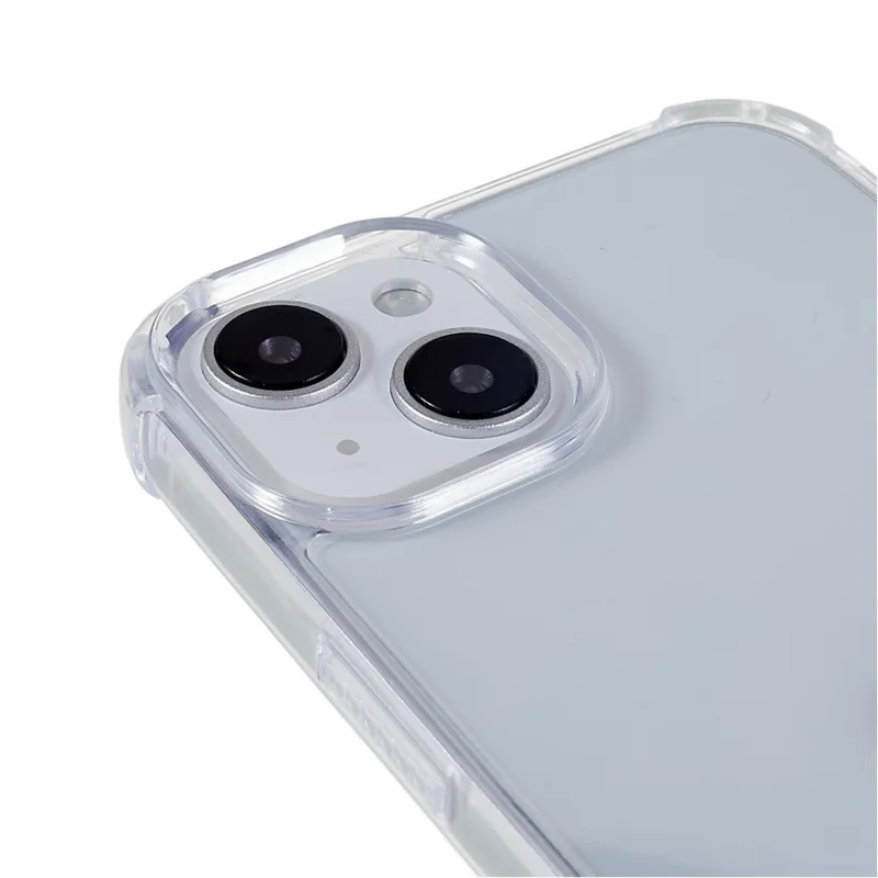 FULEXIN Für iPhone 15 Transparentes Acryl + TPU Handy-Schutzhülle, stoßfeste Rückabdeckung