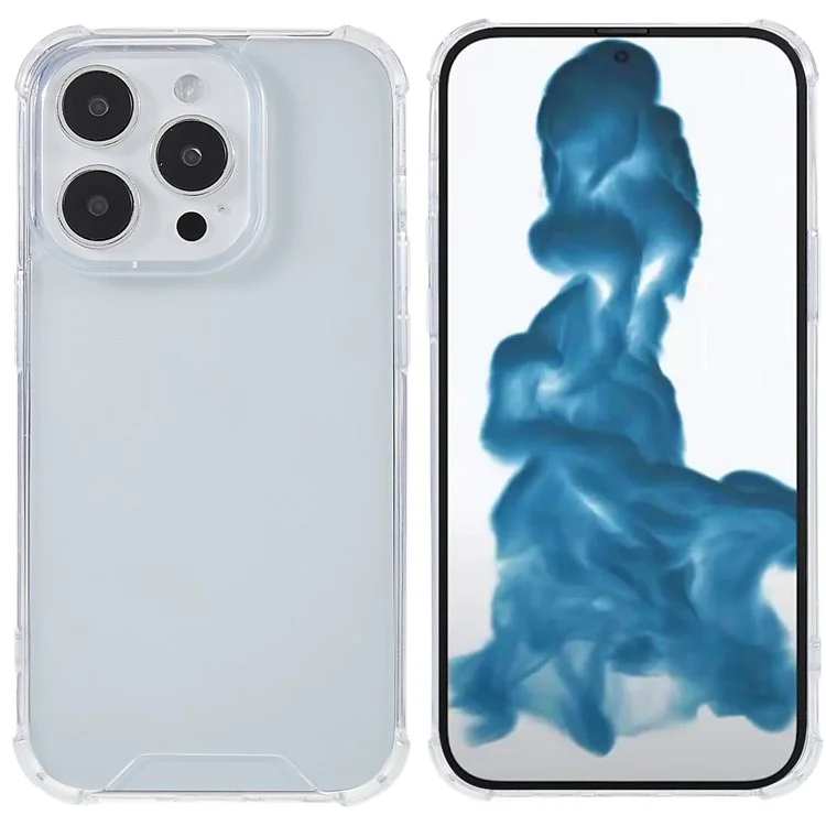 FULEXIN Drop Proof Back Cover per iPhone 15 Pro Max, Custodia Telefonica Trasparente in Acrilico + TPU
