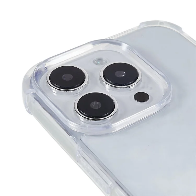 FULEXIN Drop Proof Back Cover per iPhone 15 Pro Max, Custodia Telefonica Trasparente in Acrilico + TPU