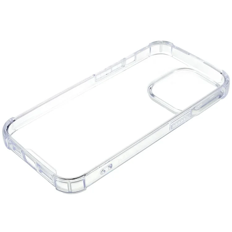 FULEXIN Drop Proof Back Cover per iPhone 15 Pro Max, Custodia Telefonica Trasparente in Acrilico + TPU