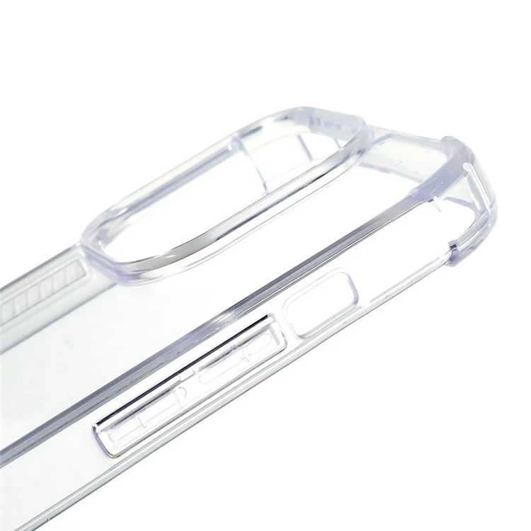 FULEXIN Drop Proof Back Cover per iPhone 15 Pro Max, Custodia Telefonica Trasparente in Acrilico + TPU