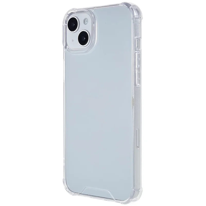 FULEXIN Transparent Shell per iPhone 15 Plus Custodia Telefonica Acrylic+TPU a Prova di Caduta