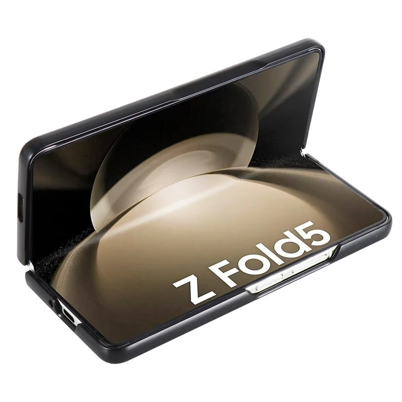 For Samsung Galaxy Z Fold5 5G Retro Texture Folding Phone Case PU Leather Coated PC Phone Cover - Green