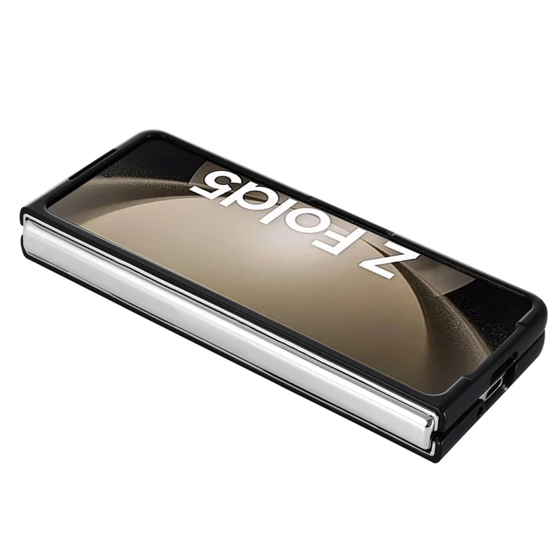 For Samsung Galaxy Z Fold5 5G Retro Texture Folding Phone Case PU Leather Coated PC Phone Cover - Green