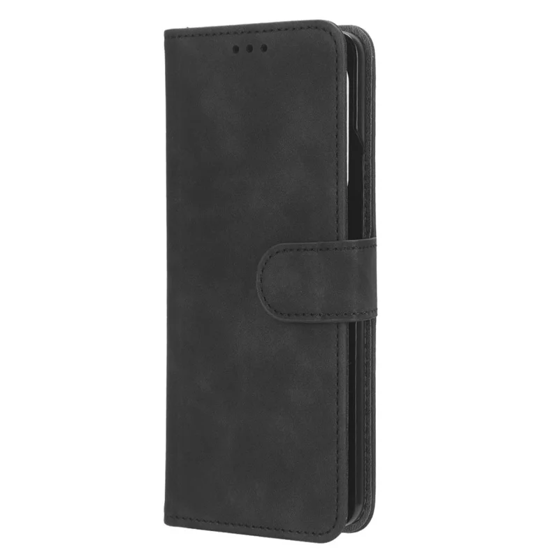 For Samsung Galaxy Z Fold5 5G Wallet PU Leather Case Stand Skin-touch Full Protection Phone Cover - Black