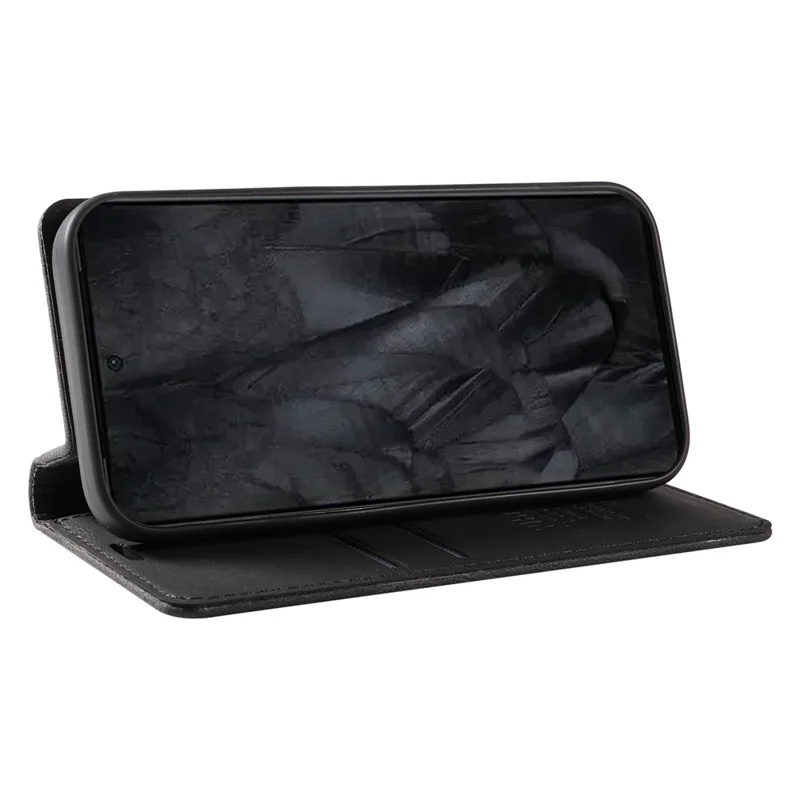 YIKATU YK-004 For Google Pixel 8 Pro Skin-touch Leather Cover Viewing Stand Shell Wallet Phone Case - Black