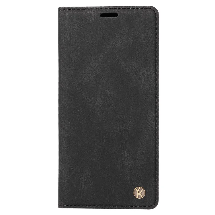 YIKATU YK-004 For Xiaomi Poco X5 Pro 5G / Redmi Note 12 Pro Speed 5G / Note 12 Pro 5G Leather Phone Case Flip Stand Cover - Black