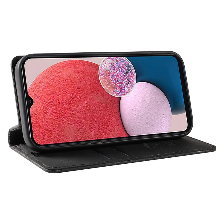 YIKATU YK-004 für Samsung Galaxy A32 5G / M32 5G Skin-Touch-Flip-Stand-Cover PU-Leder-Brieftasche Handyhülle - Schwarz