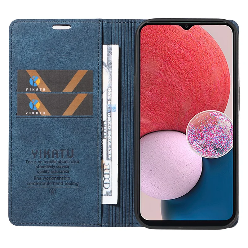 YIKATU YK-004 per Samsung Galaxy A32 5G / M32 5G Custodia a libro in pelle PU con supporto - Blu