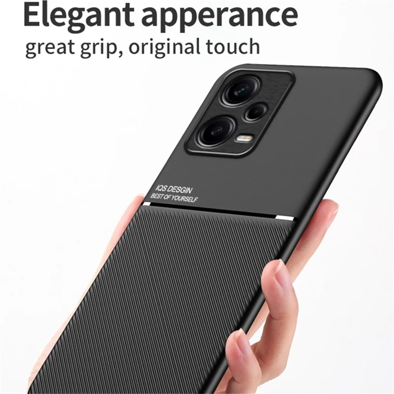 For Xiaomi Redmi Note 12 5G (India) / Poco X5 5G PU Leather+TPU Phone Case Magnetic Car Holder Phone Cover - Green