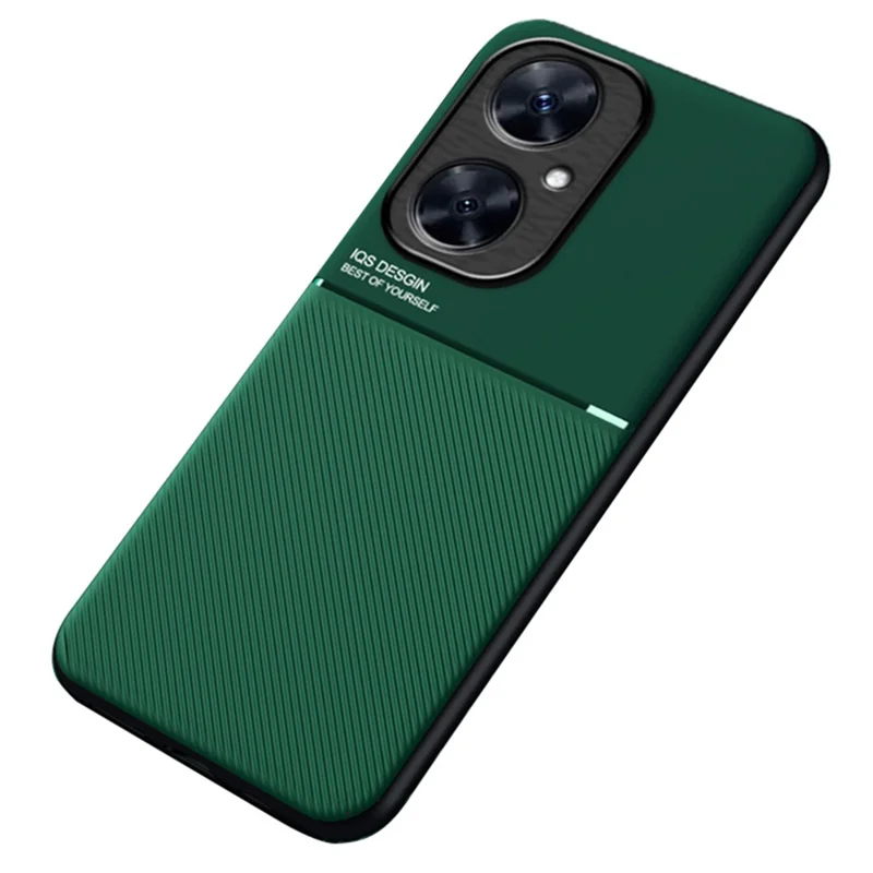 Handyhülle für Huawei Maimang 20 / Enjoy 60 Pro / nova 11i, PU-Leder + TPU Magnetische Autohalterung Handyhülle - Grün