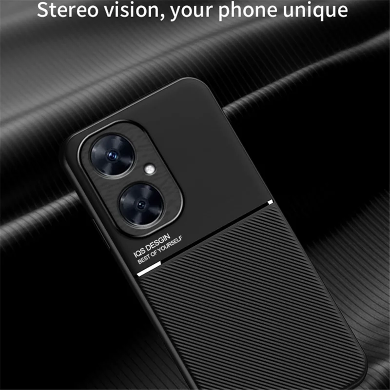 Handyhülle für Huawei Maimang 20 / Enjoy 60 Pro / nova 11i, PU-Leder + TPU Magnetischer Autohalter Handyhülle - Blau