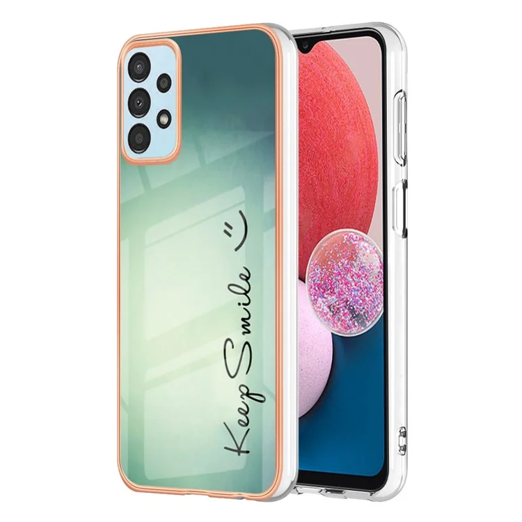 Funda de teléfono YB IMD Series-19 Style D para Samsung Galaxy A52 4G / 5G / A52s 5G, Electroplating 2.0mm TPU Patrón IMD Cover - Keep Smile