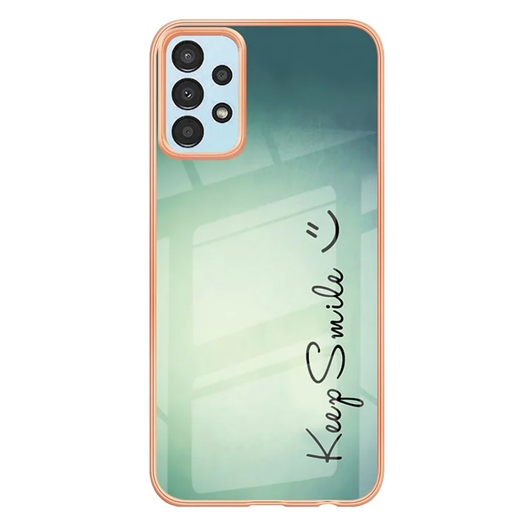 Funda de teléfono YB IMD Series-19 Style D para Samsung Galaxy A52 4G / 5G / A52s 5G, Electroplating 2.0mm TPU Patrón IMD Cover - Keep Smile