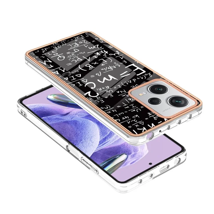 YB IMD Series-19 Style D para Xiaomi Redmi Note 12 Pro+ 5G Capa de TPU - Equação