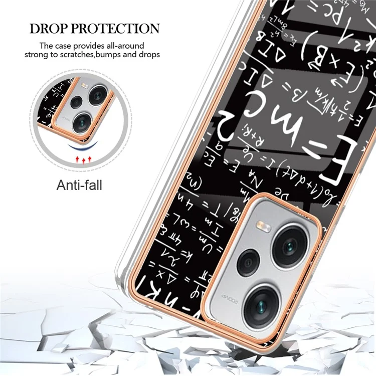 YB IMD Series-19 Style D para Xiaomi Redmi Note 12 Pro+ 5G Capa de TPU - Equação