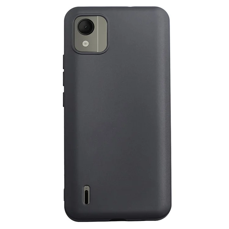Étui de téléphone brillant pour Nokia C110, Étui de protection pour téléphone en TPU anti-rayures - Noir