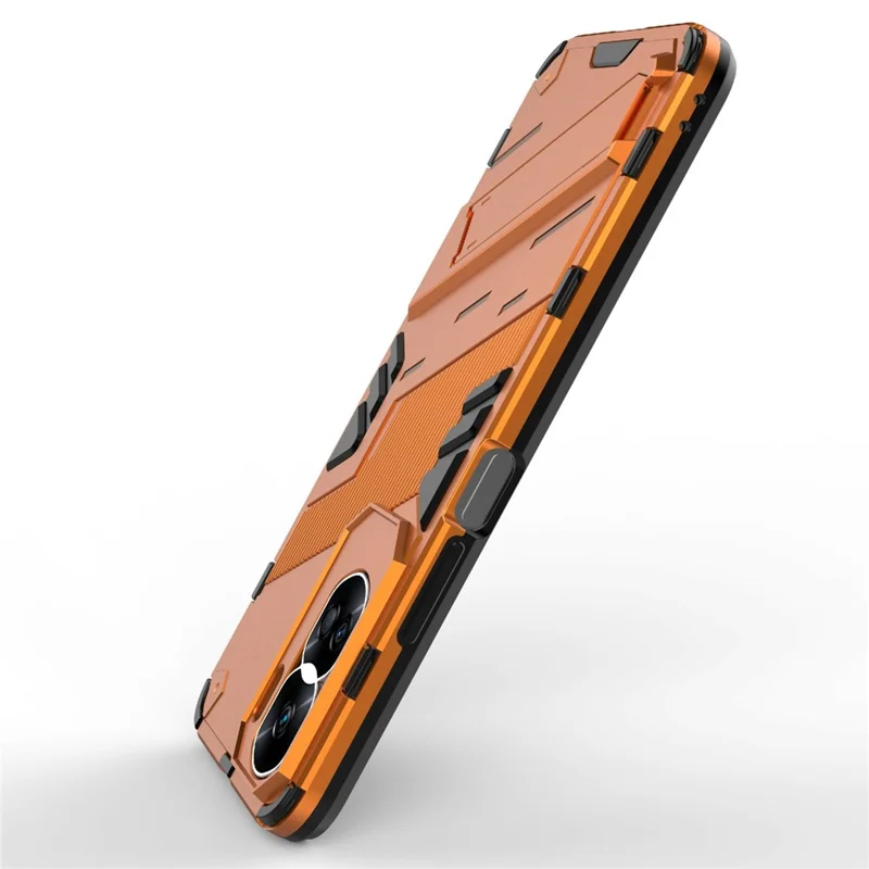 For Honor 90 Lite 5G / X50i 5G Drop Protection Phone Case Kickstand PC+TPU Back Cover - Orange