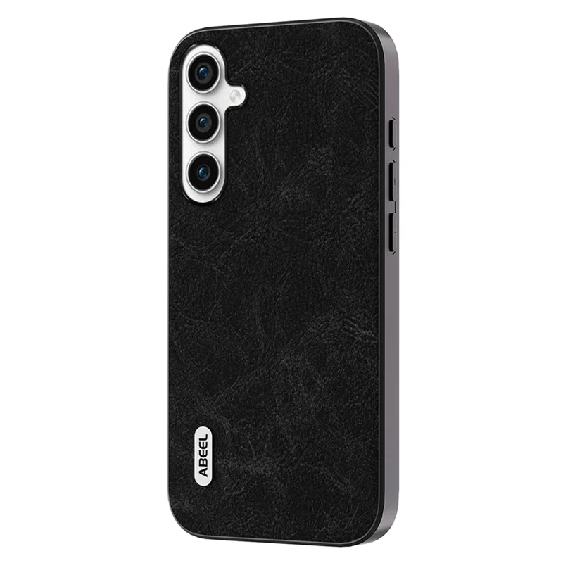 ABEEL Für Samsung Galaxy A14 5G / 4G PU Leder+PC+TPU Hülle Litschitextur Handy Cover - Schwarz