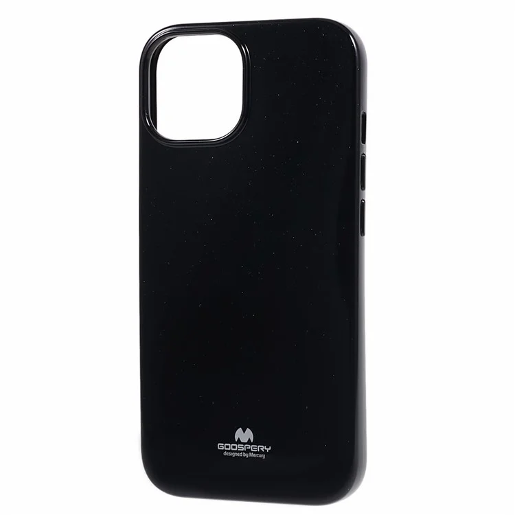 MERCURY GOOSPERY For iPhone 15 Soft TPU Anti-scratch Cover Glitter Design Phone Case - Black