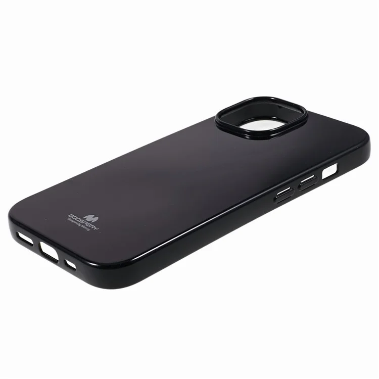 MERCURY GOOSPERY For iPhone 15 Soft TPU Anti-scratch Cover Glitter Design Phone Case - Black