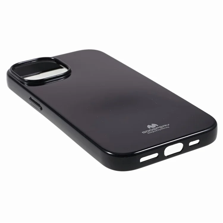 MERCURY GOOSPERY For iPhone 15 Soft TPU Anti-scratch Cover Glitter Design Phone Case - Black