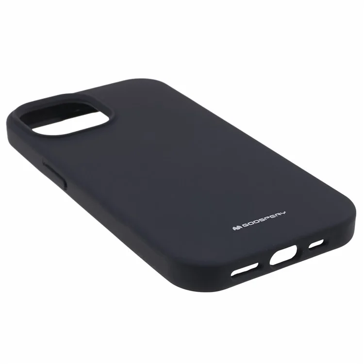 MERCURY GOOSPERY Pour iPhone 15 Plus Étui de protection en silicone liquide Anti-rayures - Noir