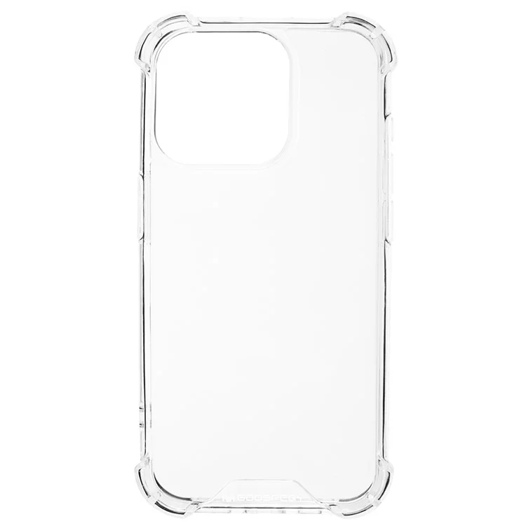 MERCURY GOOSPERY Para iPhone 15 Pro Funda de Teléfono de TPU+Acrílico Antideflagrante de Cuatro Esquinas Funda de Teléfono Transparente