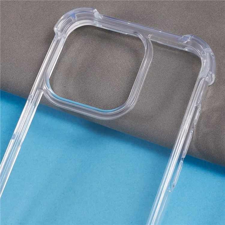 MERCURY GOOSPERY Para iPhone 15 Pro Funda de Teléfono de TPU+Acrílico Antideflagrante de Cuatro Esquinas Funda de Teléfono Transparente