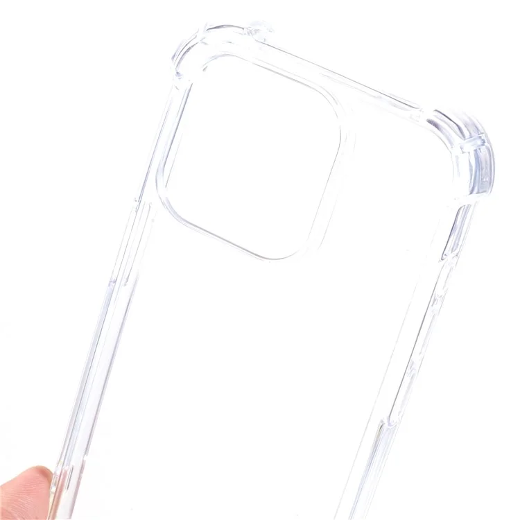 MERCURY GOOSPERY Para iPhone 15 Pro Funda de Teléfono de TPU+Acrílico Antideflagrante de Cuatro Esquinas Funda de Teléfono Transparente