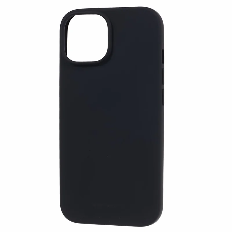 MERCURY GOOSPERY SOFT FEELING Series For iPhone 15 Plus Matte Phone Case Soft TPU Anti-scratch Back Cover - Black