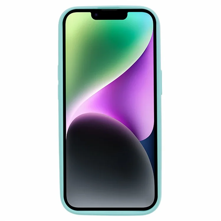 MERCURY GOOSPERY SOFT FEELING Series Matte Phone Case for iPhone 15 Soft TPU Anti-drop Back Cover - Cyan