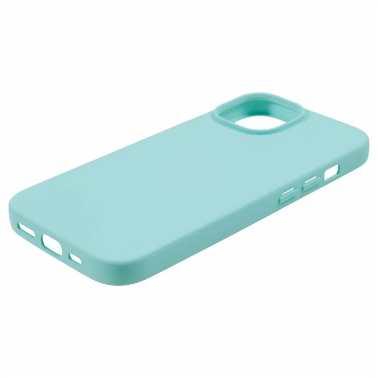 MERCURY GOOSPERY SOFT FEELING Series Matte Phone Case for iPhone 15 Soft TPU Anti-drop Back Cover - Cyan